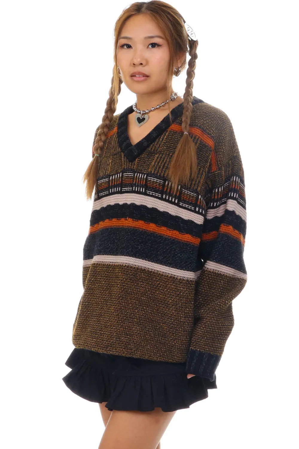 Vintage 90's Colorando Cozy Stripe Grandpa Sweater - OSFM sold by Tunnel Vision product image thumbnail 4