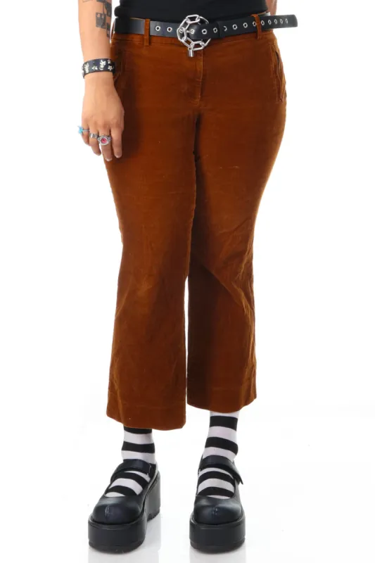 Vintage Y2K Brown Corduroy Trousers - L sold by Tunnel Vision
