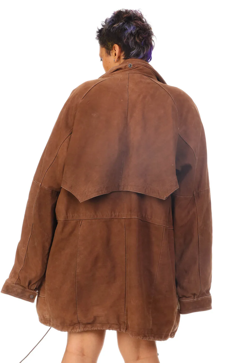 Vintage 80's Buttery Soft Brown Multi Pocket Leather Jacket - L/XL sold by Tunnel Vision product image thumbnail 5