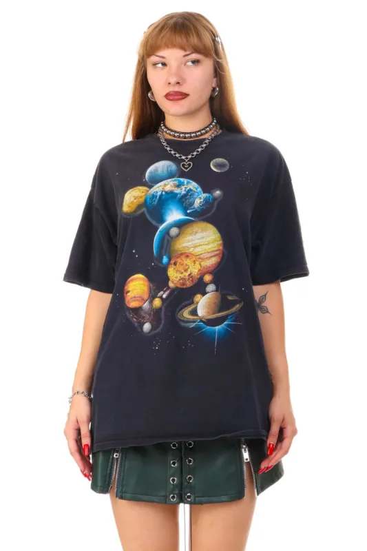 Vintage Y2K Planet Mickey Mouse Graphic T-Shirt - OSFM sold by Tunnel Vision