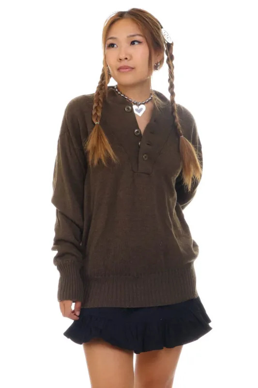 Vintage 70's Army Green Sweater sold by Tunnel Vision