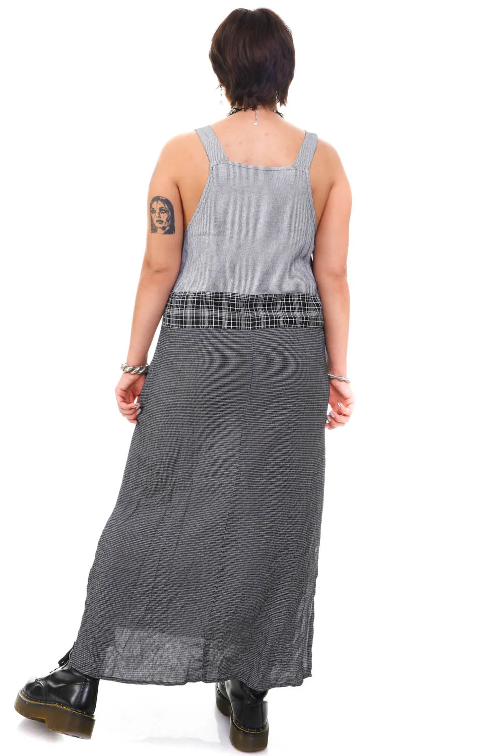 Vintage 90's Mix Print Tank Overall Dress - M/L sold by Tunnel Vision product image thumbnail 5