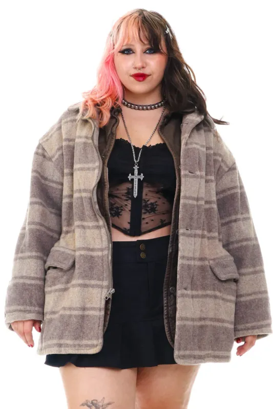 Vintage 90's Heavy Duty Flannel Leather Jacket - XL/2X/3X sold by Tunnel Vision