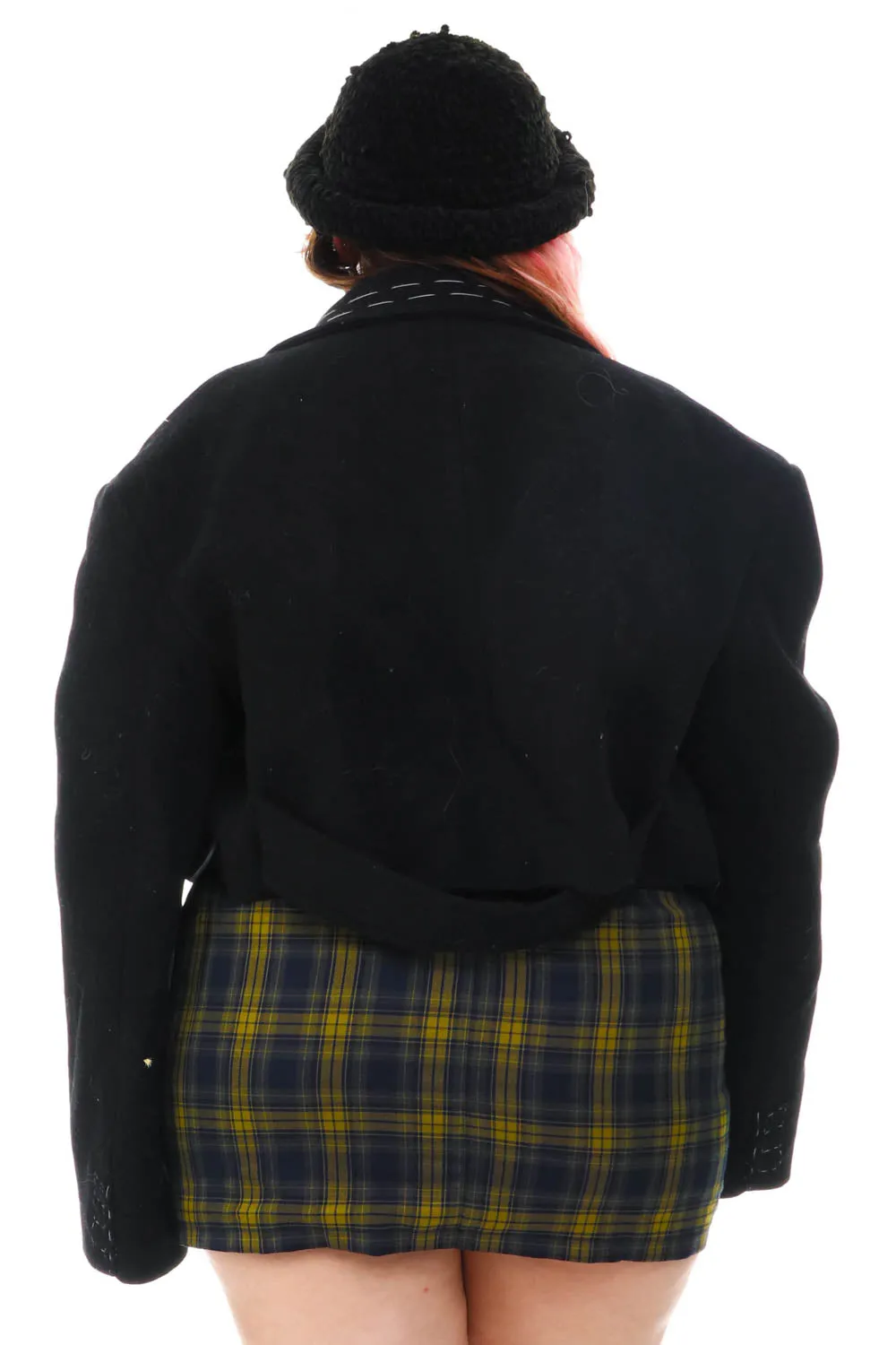 Not-Quite-Vintage Stitched Up Raw Hem Blazer Jacket - XL/2X sold by Tunnel Vision product image thumbnail 4