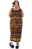Vintage Y2K Earth Spiral Mixed Print Maxi Dress - XL/2X sold by Tunnel Vision