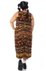 Vintage Y2K Earth Spiral Mixed Print Maxi Dress - XL/2X sold by Tunnel Vision