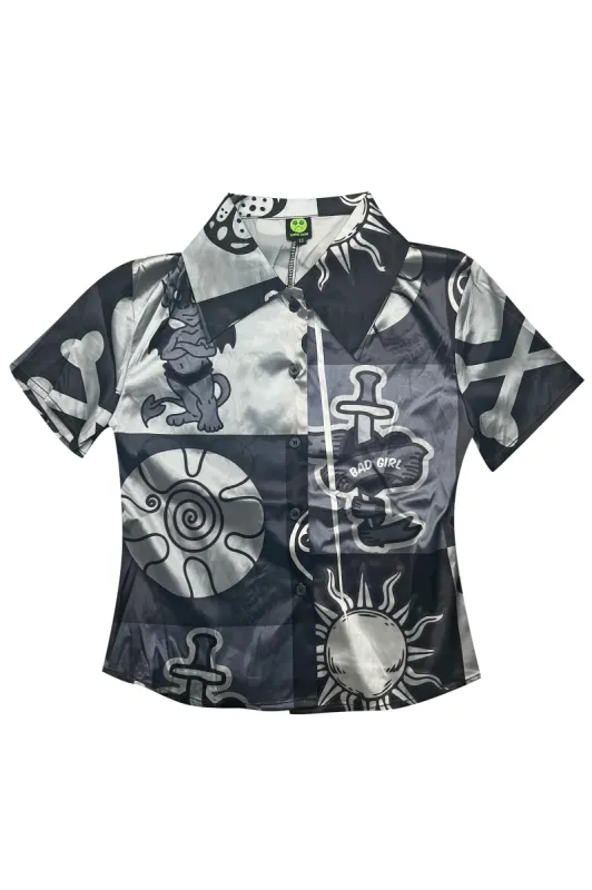 Toni Scrappy Retro Button Up Shirt<br> sold by Tunnel Vision