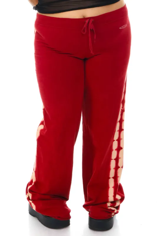 Vintage Y2K Burnt Orange Tie-Dye Flare Pants - 2X/3X sold by Tunnel Vision