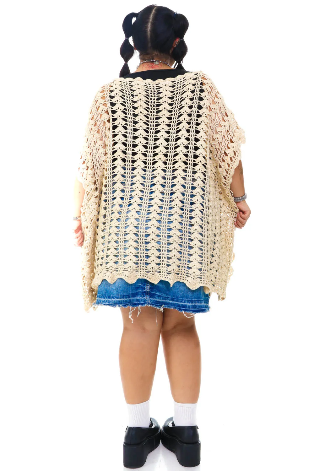 Vintage Y2K Sandy Knit Open Cardigan - 2X/3X sold by Tunnel Vision product image thumbnail 5