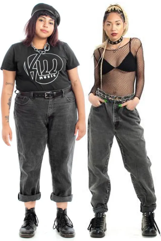 Classic Vintage Mom Jeans - Black sold by Tunnel Vision