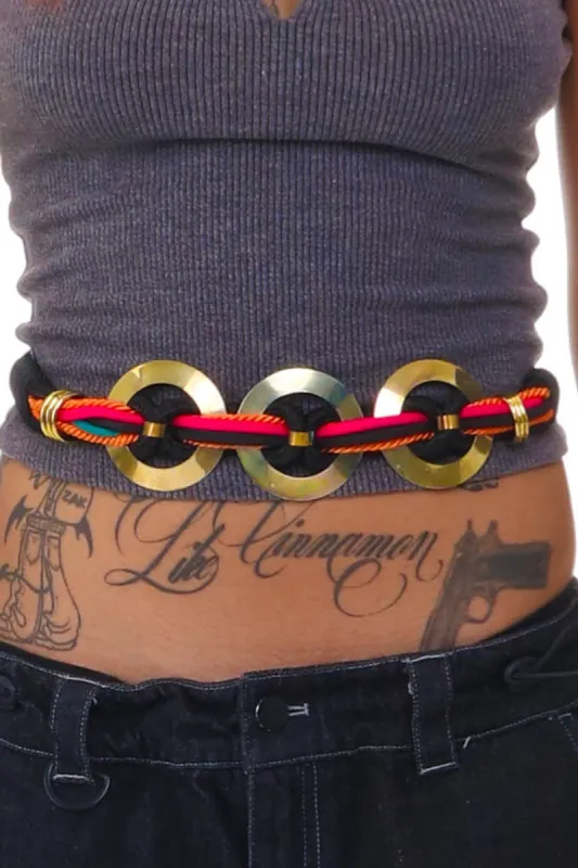 Vintage 80's Rope & Metal Belt - XS/S sold by Tunnel Vision