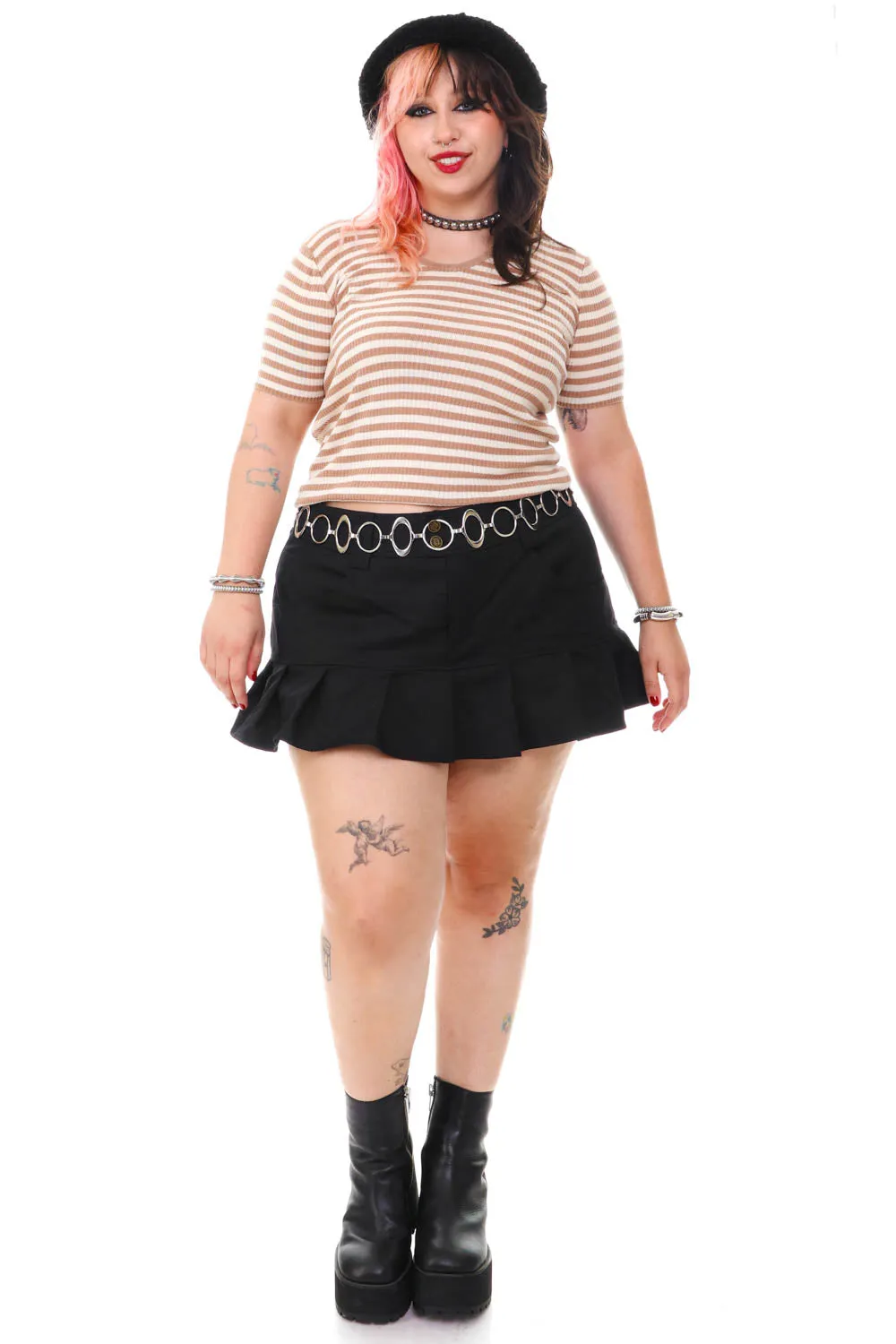 Vintage Y2K Striped Short-Sleeve Top - M/L/XL sold by Tunnel Vision product image thumbnail 2