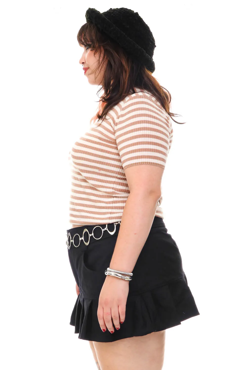 Vintage Y2K Striped Short-Sleeve Top - M/L/XL sold by Tunnel Vision product image thumbnail 4