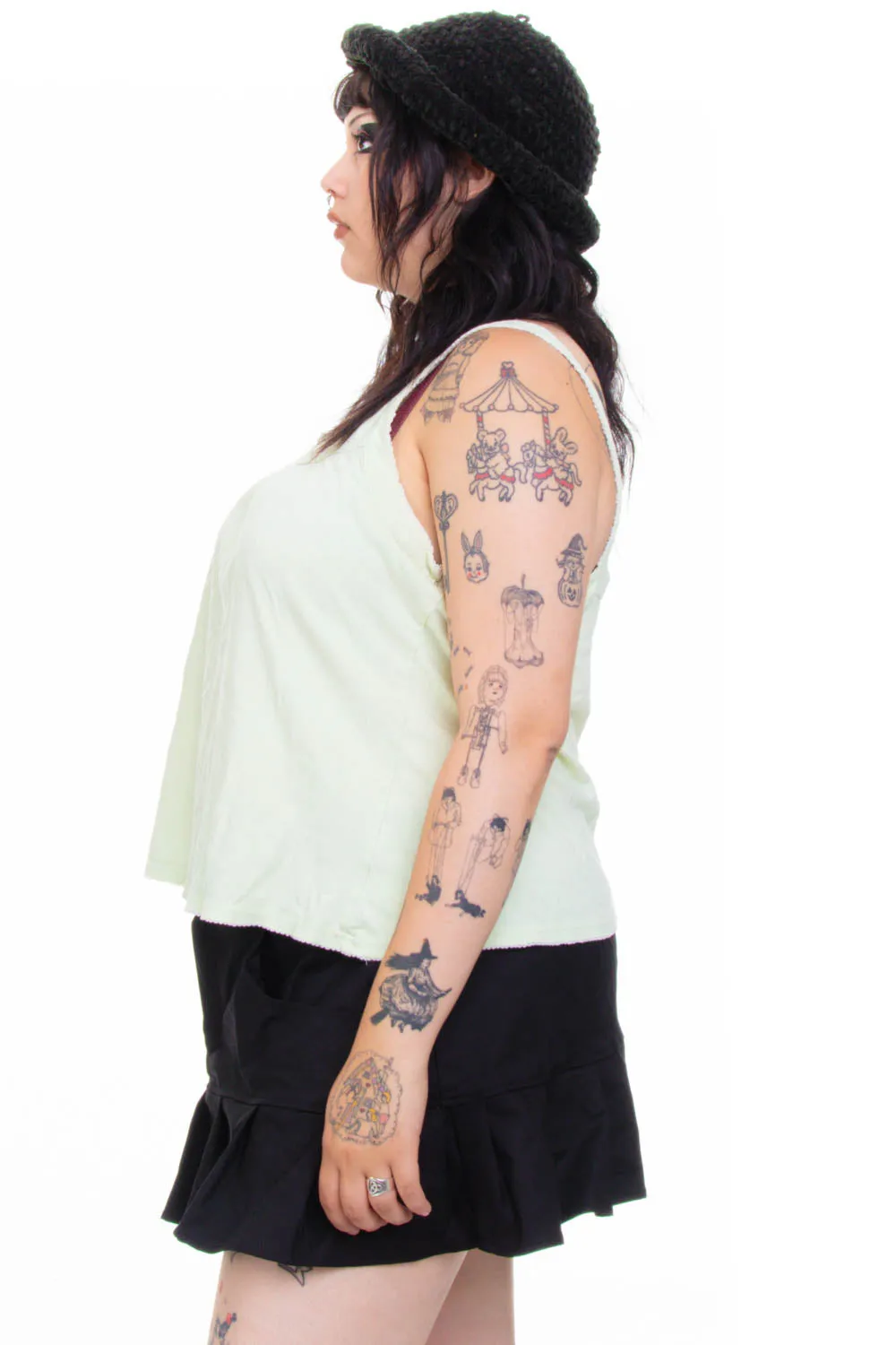 Vintage 90's Pastel Mint Green Tank Top - XL/2X sold by Tunnel Vision product image thumbnail 5