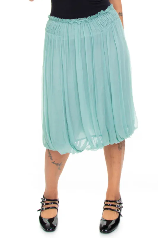 Vintage Y2K Pale Blue Slik Skirt - M/L/XL sold by Tunnel Vision