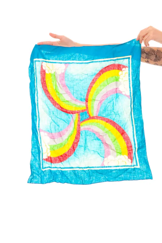 Vintage Rainbow Bandana sold by Tunnel Vision