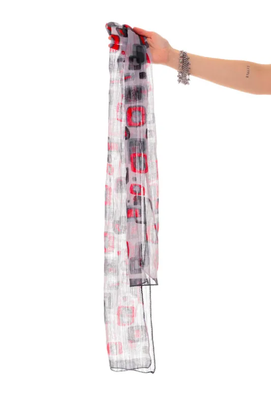 Vintage Y2K Sheer Geometric Scarf sold by Tunnel Vision