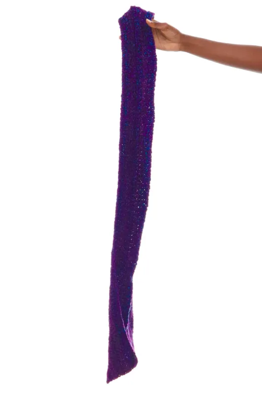 Vintage Purple, Blue Knitted Scarf sold by Tunnel Vision