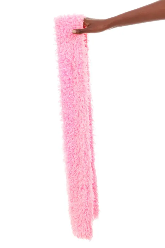 Vintage Pink Poodle Fuzzy Scarf sold by Tunnel Vision