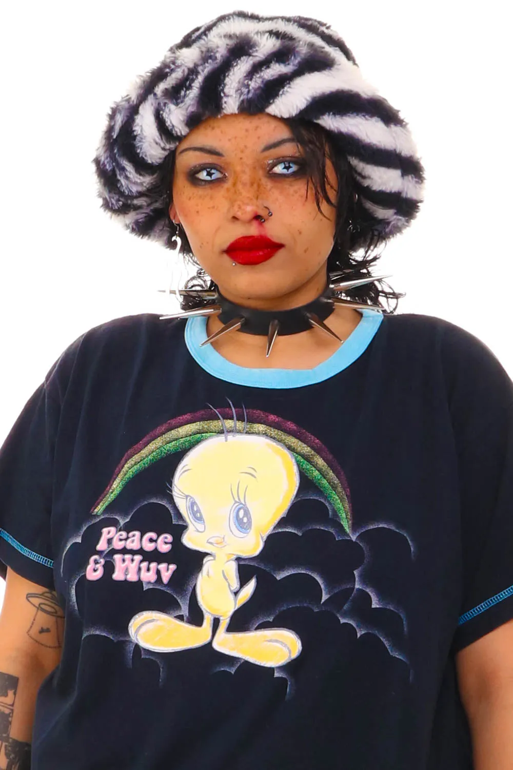 Vintage 90's Peace & Wuv Oversized T-shirt Dress - OSFM sold by Tunnel Vision product image thumbnail 3