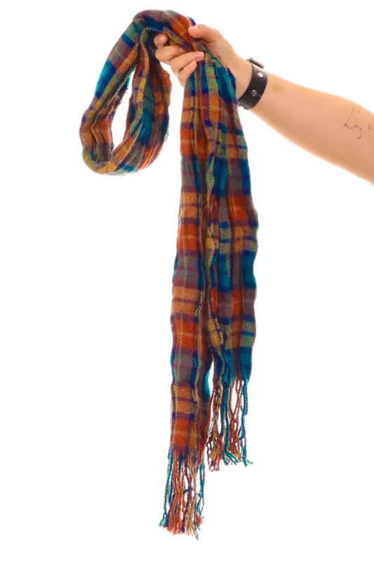 Vintage Autum Plaid Scarf sold by Tunnel Vision