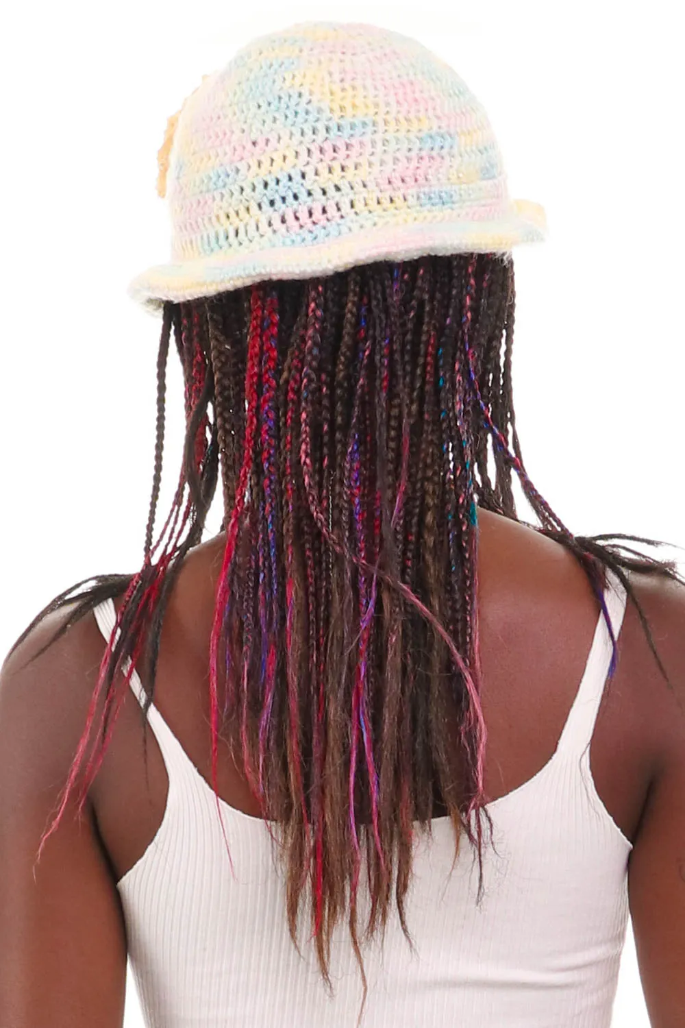 Vintage Crochet Pastel Bucket Hat sold by Tunnel Vision product image thumbnail 3