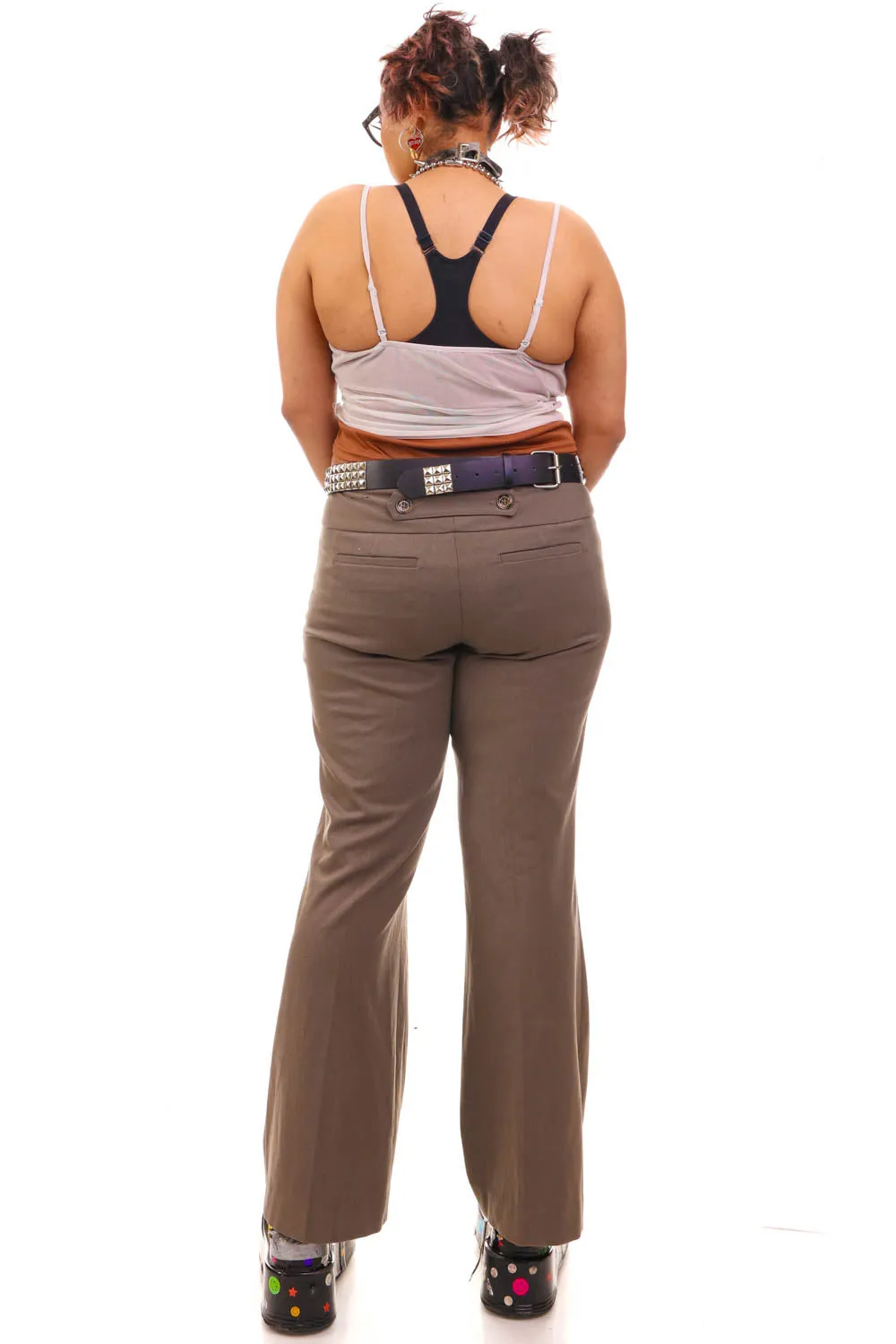 Vintage 90's Grey Stretchy Slacks - L/XL sold by Tunnel Vision product image thumbnail 3