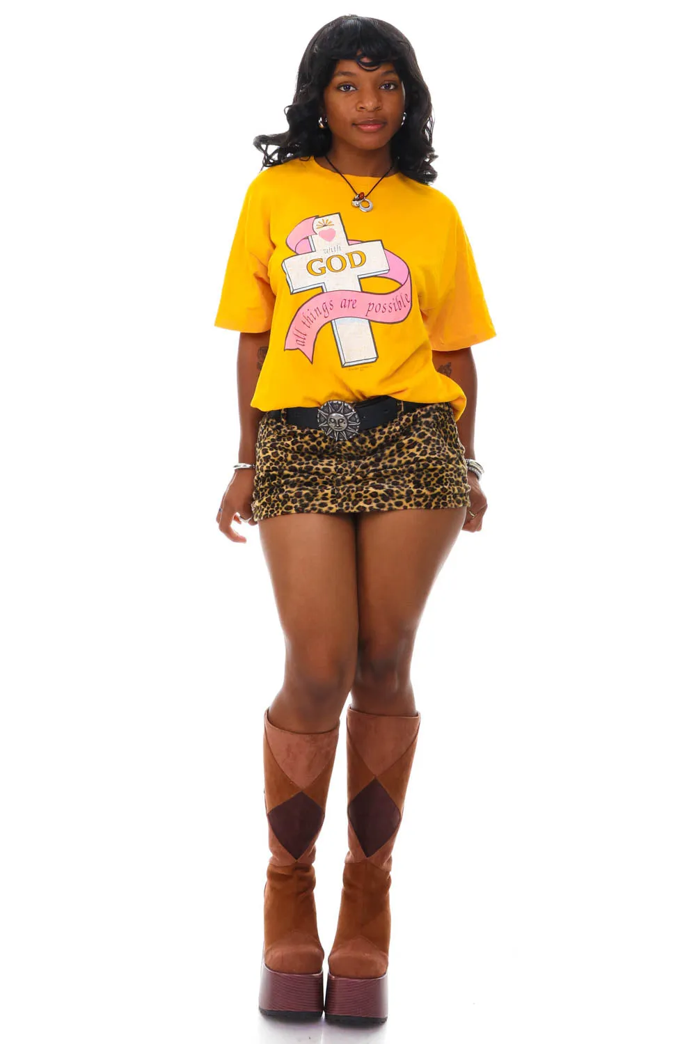 Vintage 90's With God All Things Are Possible T-Shirt - OSFM sold by Tunnel Vision product image thumbnail 2