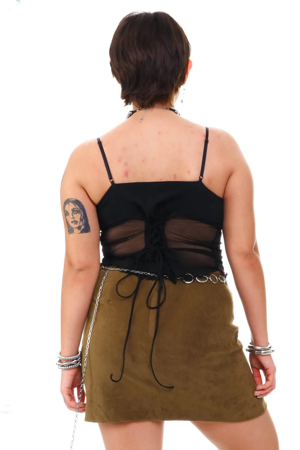 VIntage 90's XOXO Olive Green Skirt - M sold by Tunnel Vision product image thumbnail 5