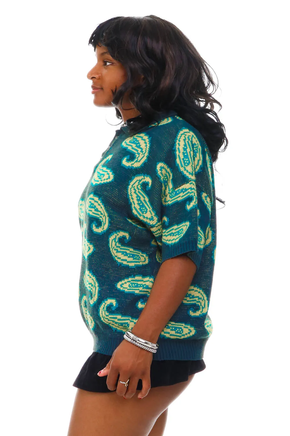 Vintage 90's Paisley Pattern Sweater - OSFM sold by Tunnel Vision product image thumbnail 4