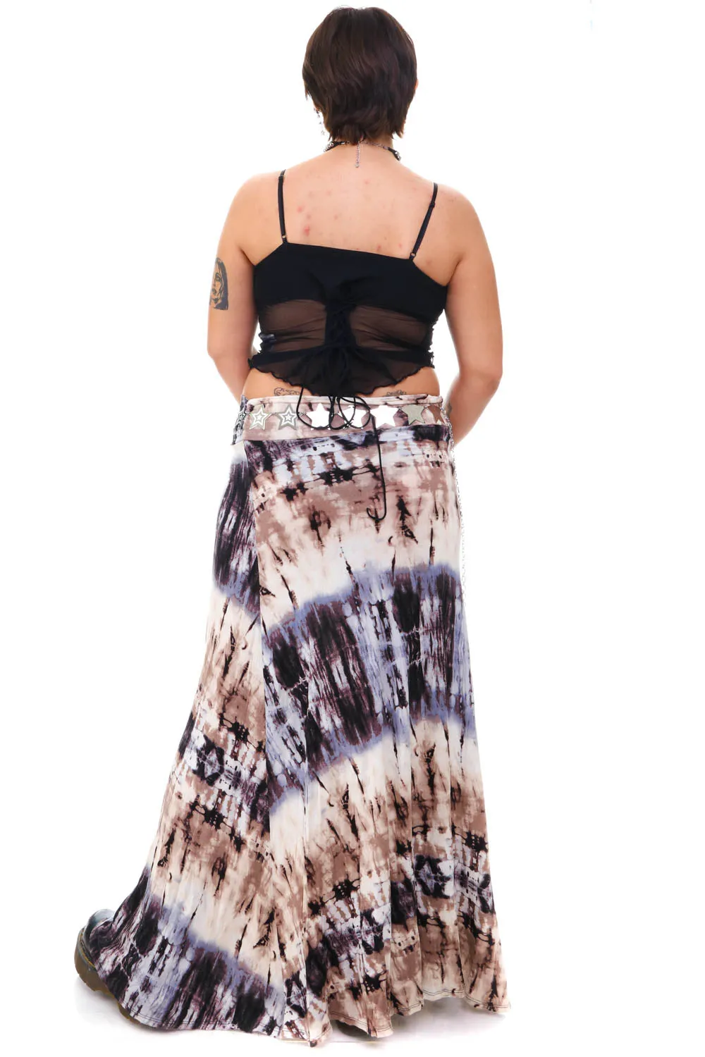 Vintage Y2K Natural Tie Dye Maxi Skirt - OSFM sold by Tunnel Vision product image thumbnail 5