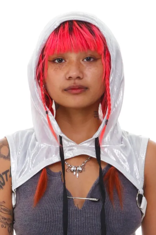 Vintage Y2K Silver Hood Accessory sold by Tunnel Vision