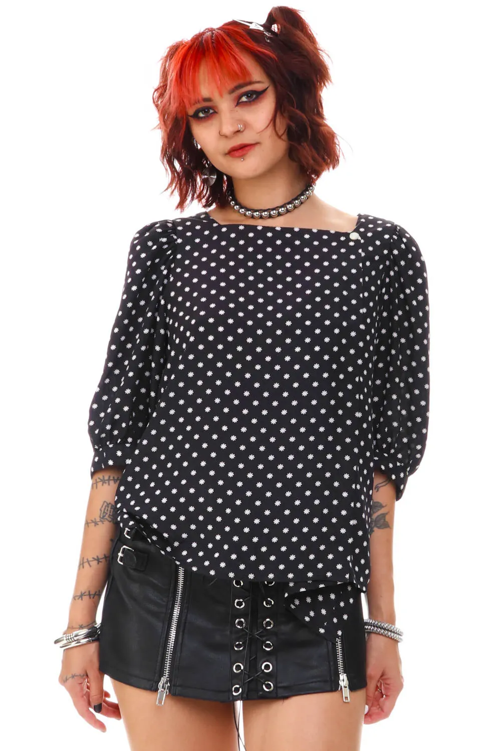 Vintage 90's Daisy Blouse - S/M sold by Tunnel Vision product image thumbnail 3