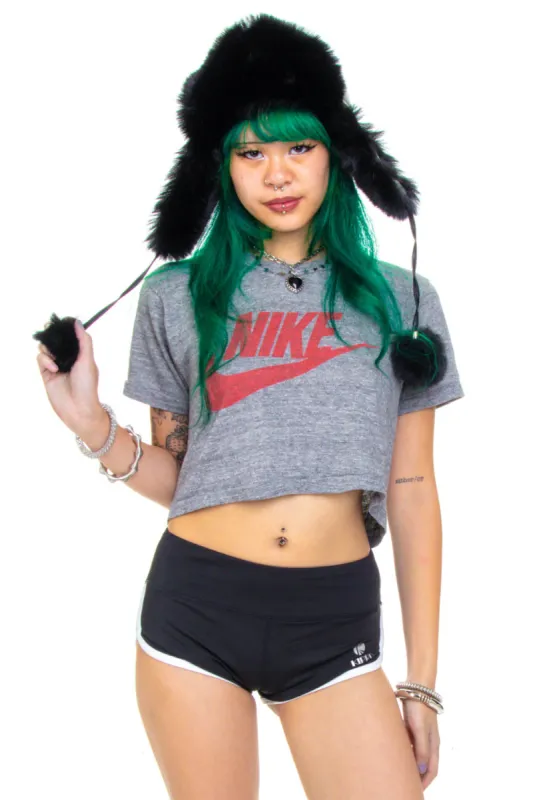 Vintage 80's Nike Crop BBy Tee - XS/S sold by Tunnel Vision