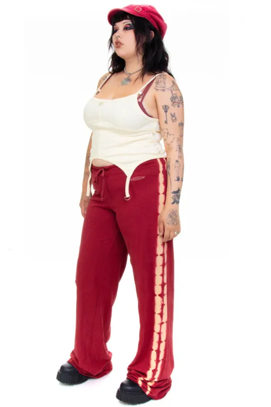 Vintage Y2K Burnt Orange Tie-Dye Flare Pants - XL/2X/3X sold by Tunnel Vision