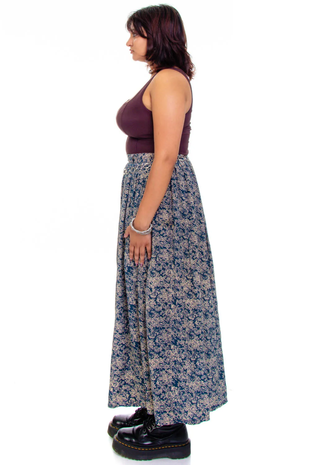 Vintage 90's Romantic Floral Maxi Skirt - M sold by Tunnel Vision product image thumbnail 4