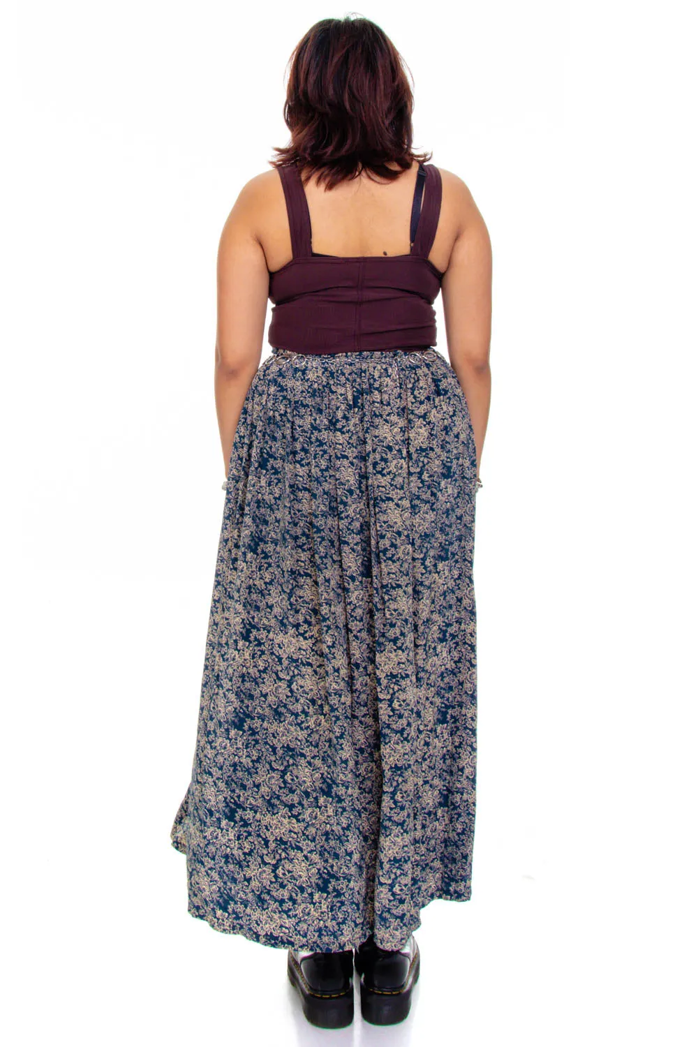 Vintage 90's Romantic Floral Maxi Skirt - M sold by Tunnel Vision product image thumbnail 5
