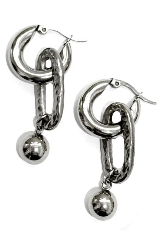 Drop Hoop Earrings sold by Tunnel Vision