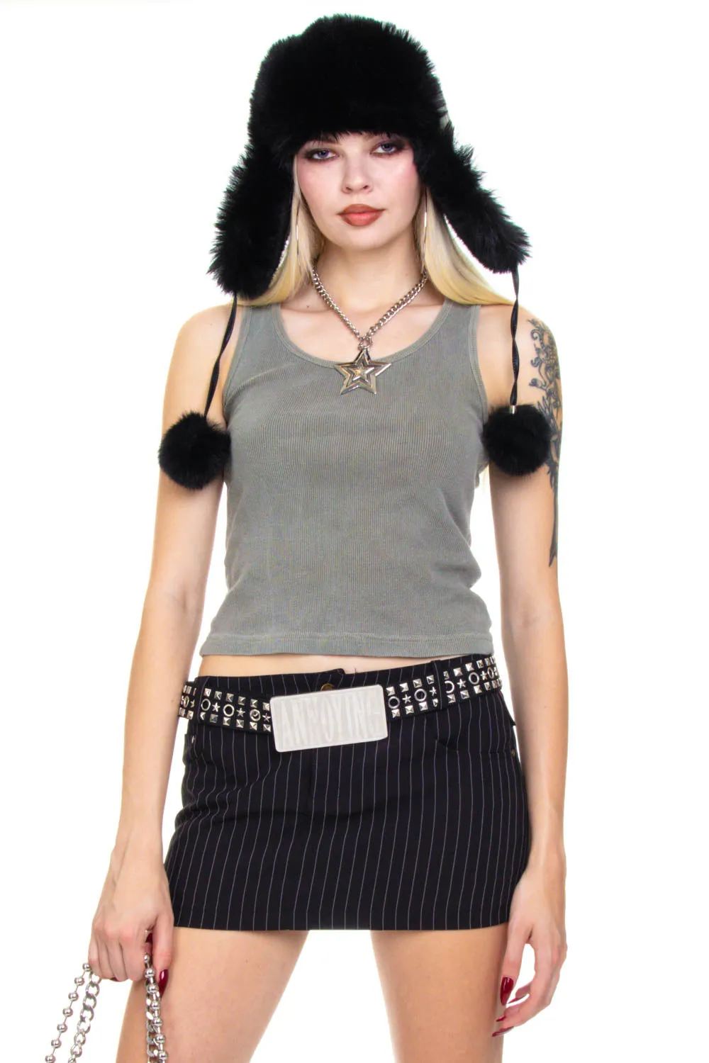 Vintage Y2K Grey Ribbed Tank Top - S/M/L sold by Tunnel Vision