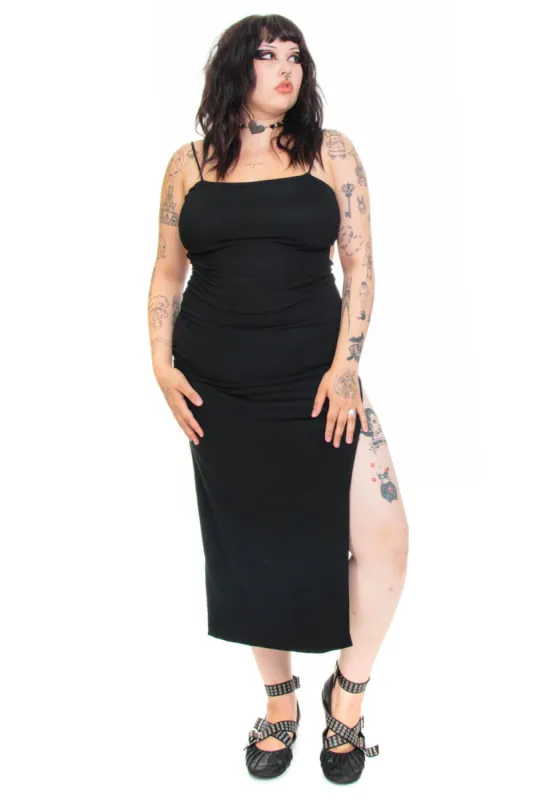 Vintage 90's Vixen Cut Out Black Dress - M/L/XL sold by Tunnel Vision