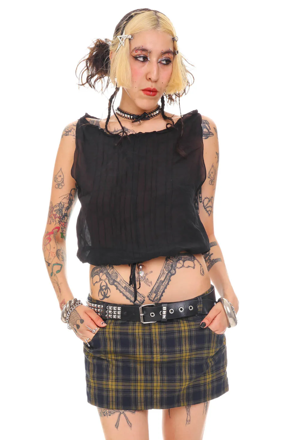 Vintage 90's Classic Sheer Black Tank - S/M/L sold by Tunnel Vision product image thumbnail 3