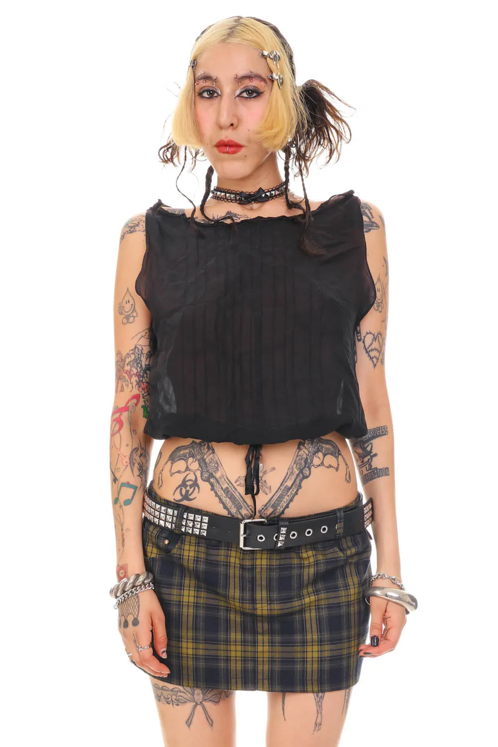 Vintage 90's Classic Sheer Black Tank - S/M/L sold by Tunnel Vision