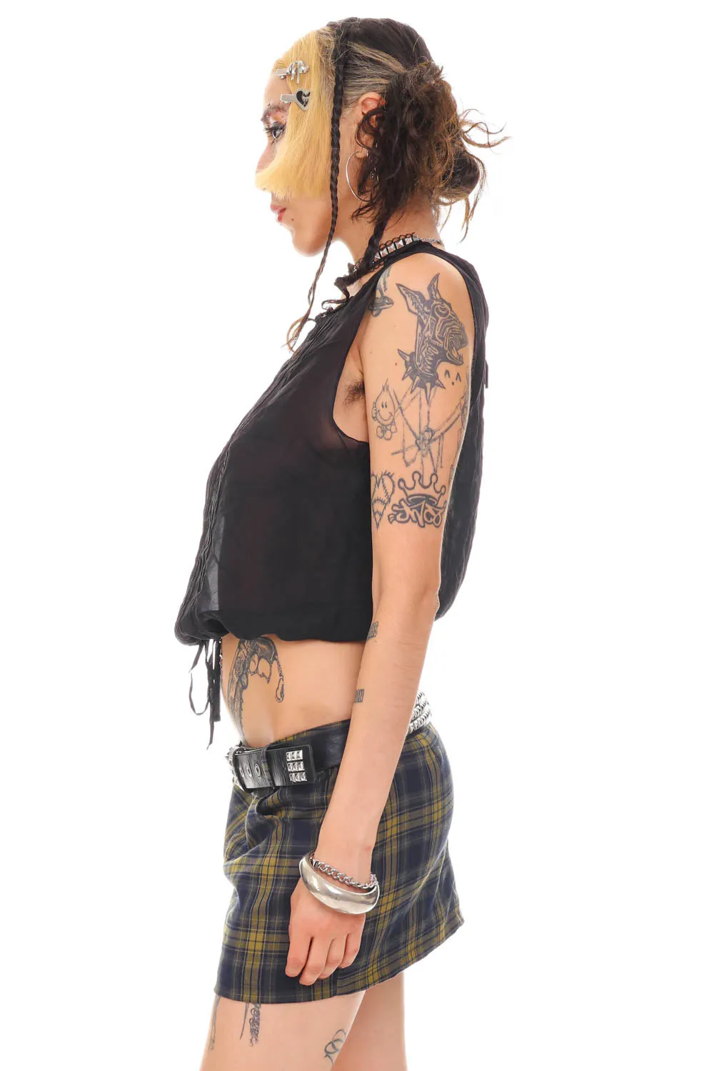 Vintage 90's Classic Sheer Black Tank - S/M/L sold by Tunnel Vision product image thumbnail 5