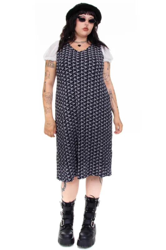 Vintage Y2K Flower Embroidered Tank Dress - XL sold by Tunnel Vision
