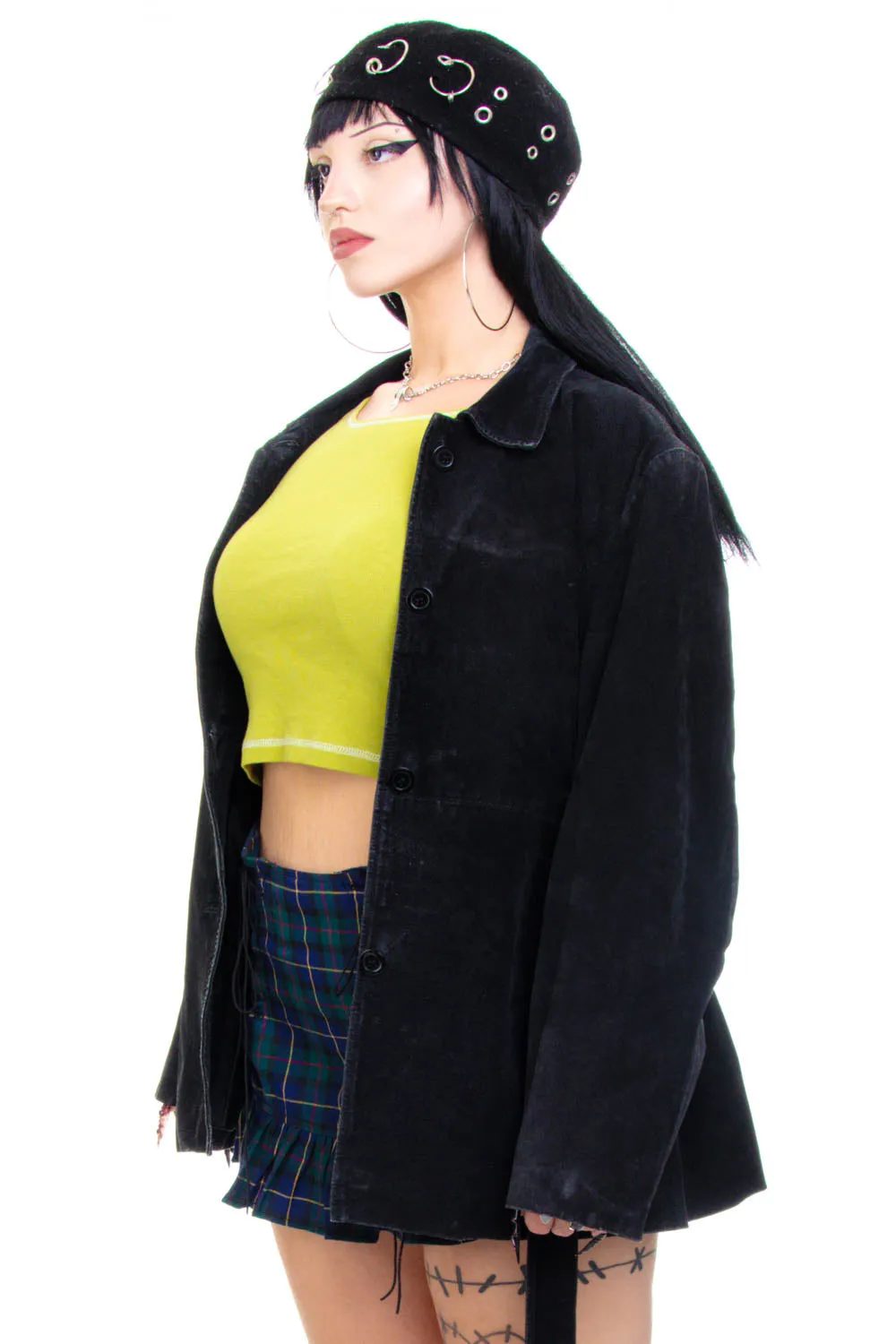 Vintage 90's Marc Florence Black Suede Leather Jacket - M/L sold by Tunnel Vision product image thumbnail 4