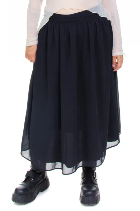 Vintage 90's Black Witchy Maxi Skirt - XL/2X sold by Tunnel Vision