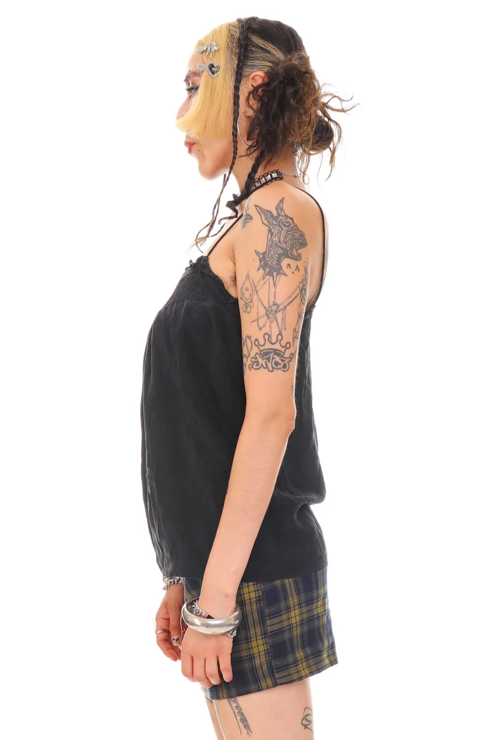 Vintage Y2K Classic Black Tank - S/M sold by Tunnel Vision product image thumbnail 5