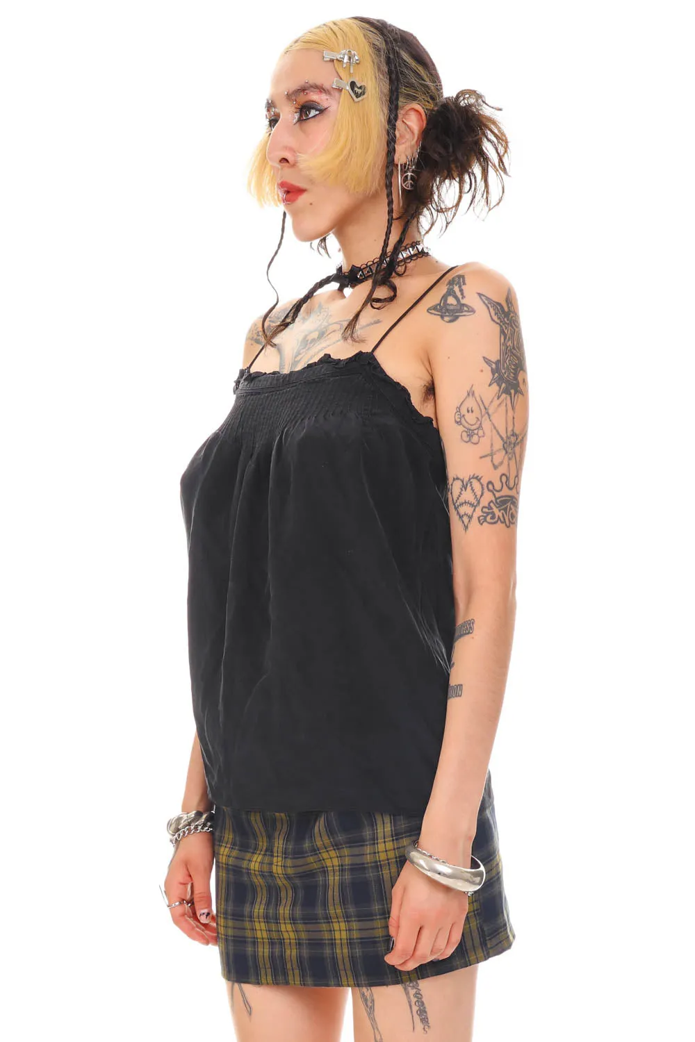 Vintage Y2K Classic Black Tank - S/M sold by Tunnel Vision product image thumbnail 4