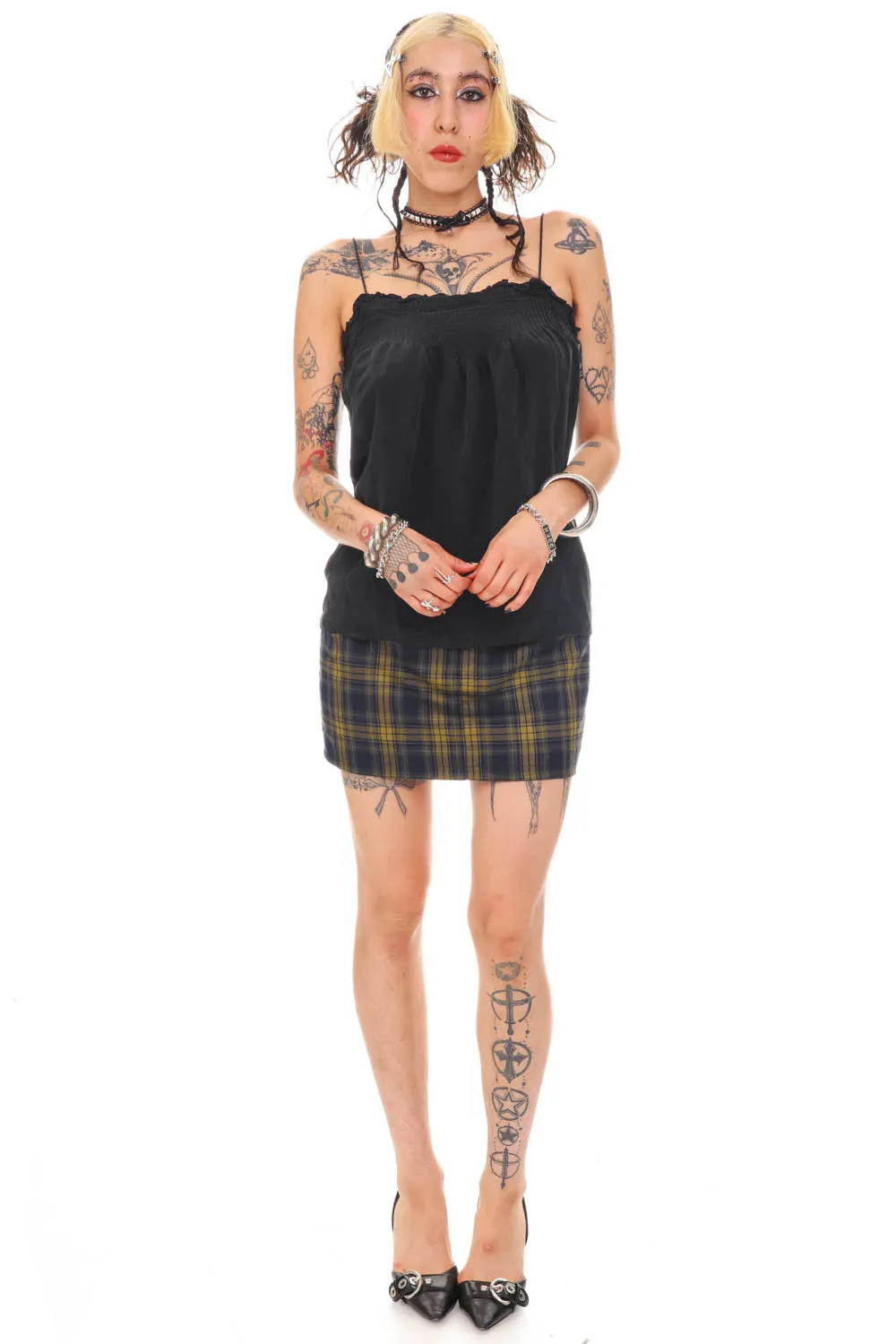 Vintage Y2K Classic Black Tank - S/M sold by Tunnel Vision product image thumbnail 2