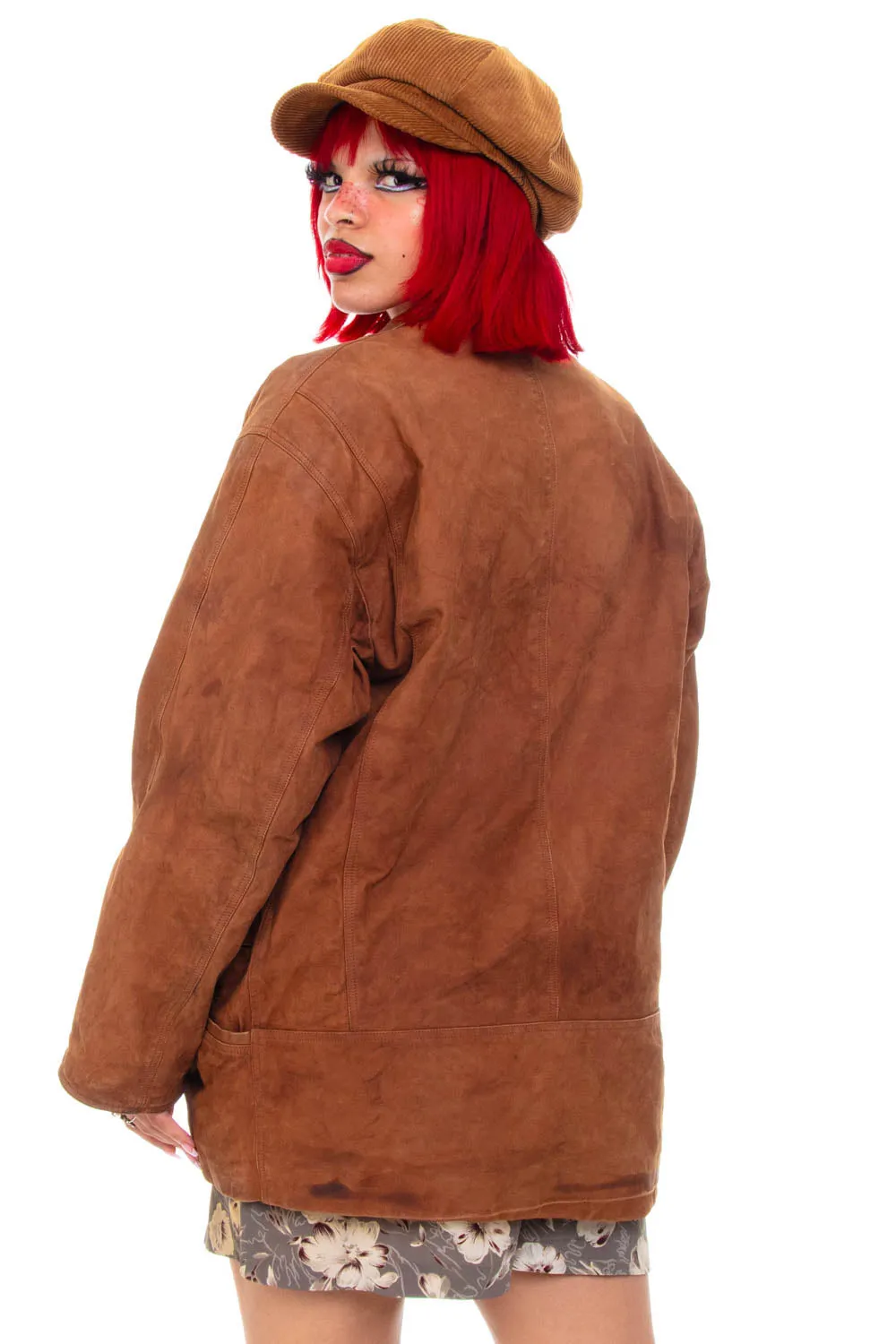 Vintage 80's Structure Camel Leather Bomber Jacket - OSFM sold by Tunnel Vision product image thumbnail 5